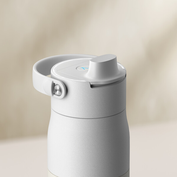 Láhev BRITA LARQ iQ Track s čištěním a filtrací vody, 680 ml - Bílá