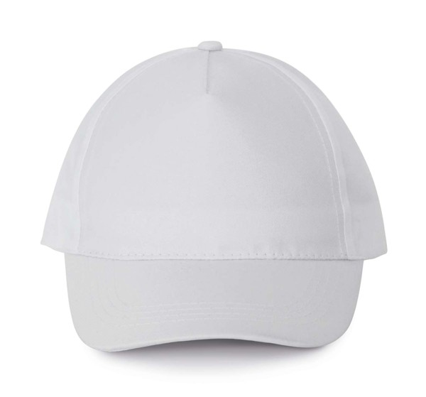 Polyester Cap - 5 Panels - White