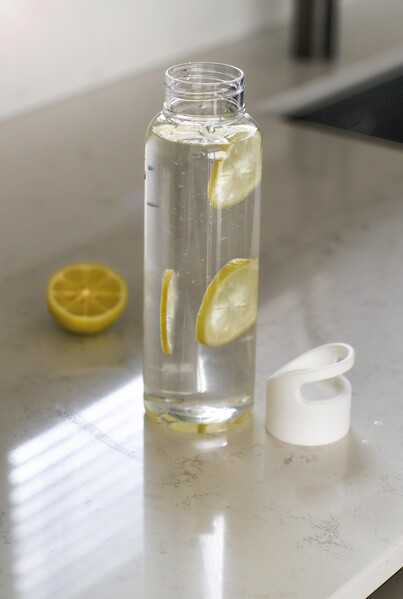 Drinking bottle Lila | 500 ml - white