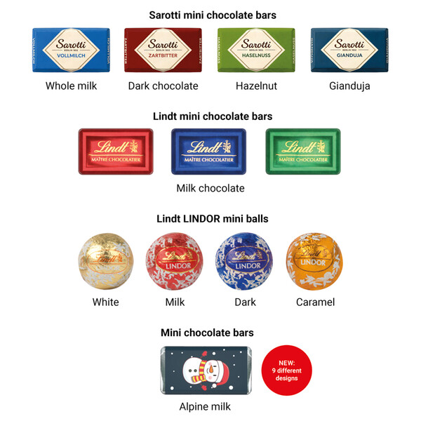 Shape Advent calendar jersey, Lindt LINDOR mini balls