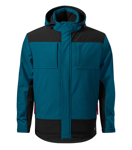Zimná Softshellová Bunda Pánska Rimeck® Vertex - Petrol Blue / M