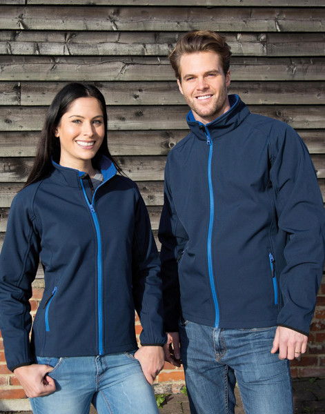 Printable Softshell Jacket - Vivid Green / Black / XL