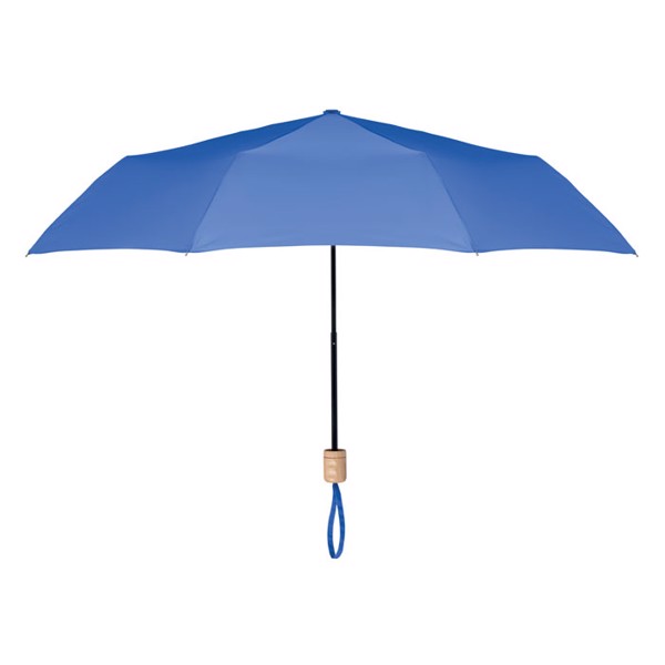 21 inch RPET foldable umbrella Tralee - Royal Blue