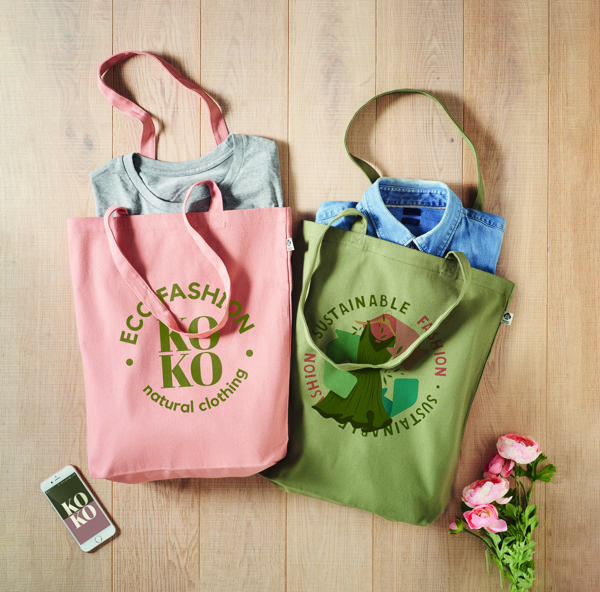 Plátěná nákupní taška 270g Coco - Oranžová