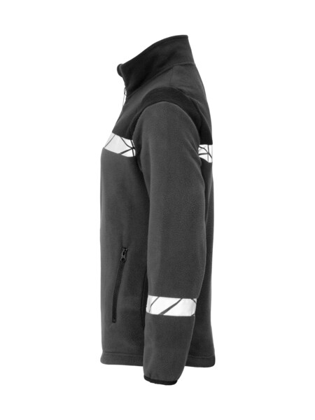 7301 FULL ZIP FLEECE LADY PGL Grey/Black S