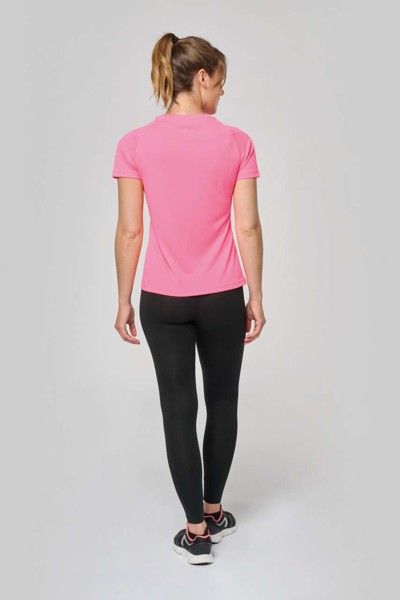 Ladies' Short-Sleeved Sports T-Shirt - White / XS