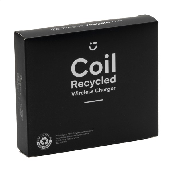 Coil RCS Recycled Wireless Chargerchargeur sans fil - Blanc