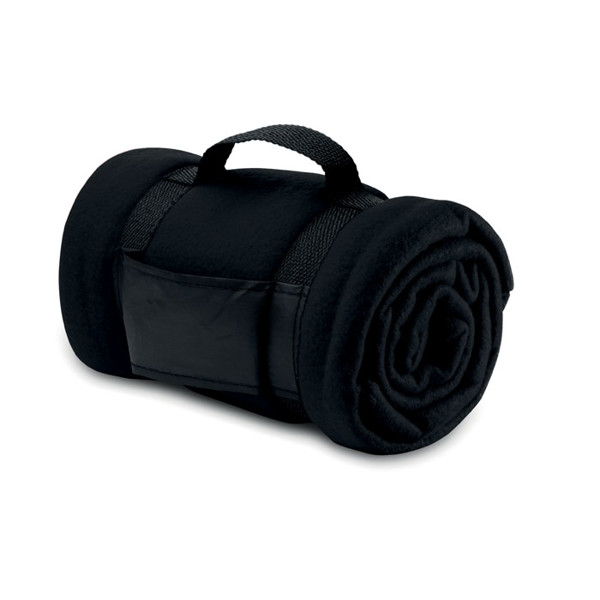 Stavenger fleece blanket 120x150 cm, 180 g/m² - Black