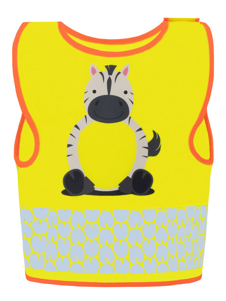 Children's Safety Vest Funtastic Wildlife - Yellow / XXS