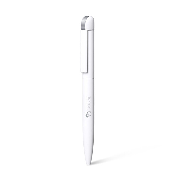 FOLK - BND62 - Stylo à bille en acier inoxydable recyclé - Blanc finition mat