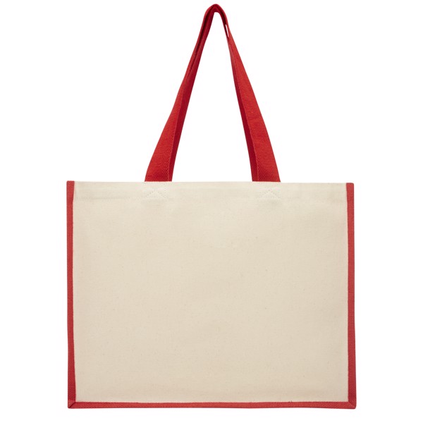 Shopper in iuta e canvas 320 g/m² Varai - 23L - Rosso