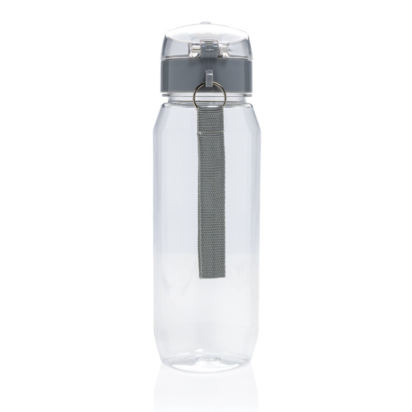 Yide waterbottle rPET 800ml, leakproof lockable lid - Transparent