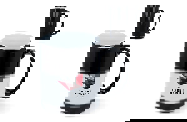 Oslo subli magic mug 300ml - Black / White