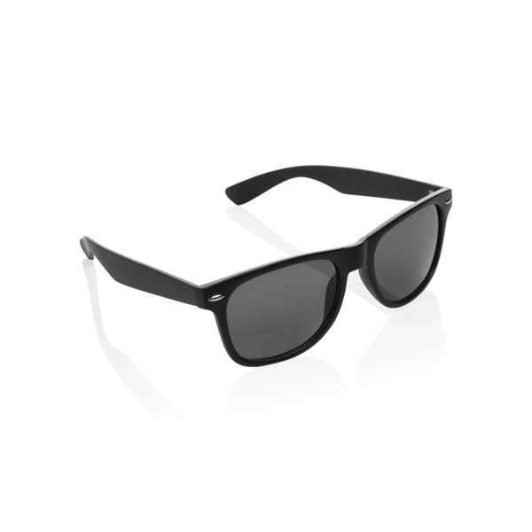 GRS recycled PC plastic sunglasses - Black