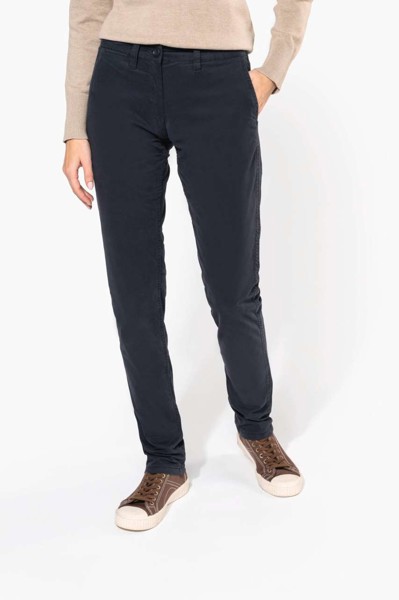 Ladies' Chino Trousers - White / 36