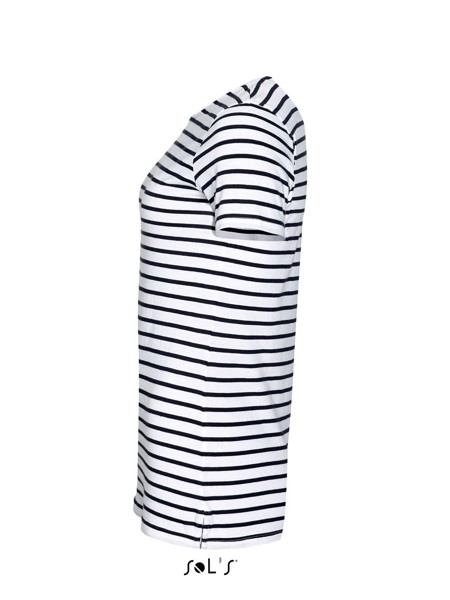 Sol's Miles Women - Round Neck Striped T-Shirt - XS