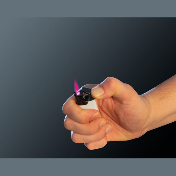 Elektronikfeuerzeug Stormflame - Weiß