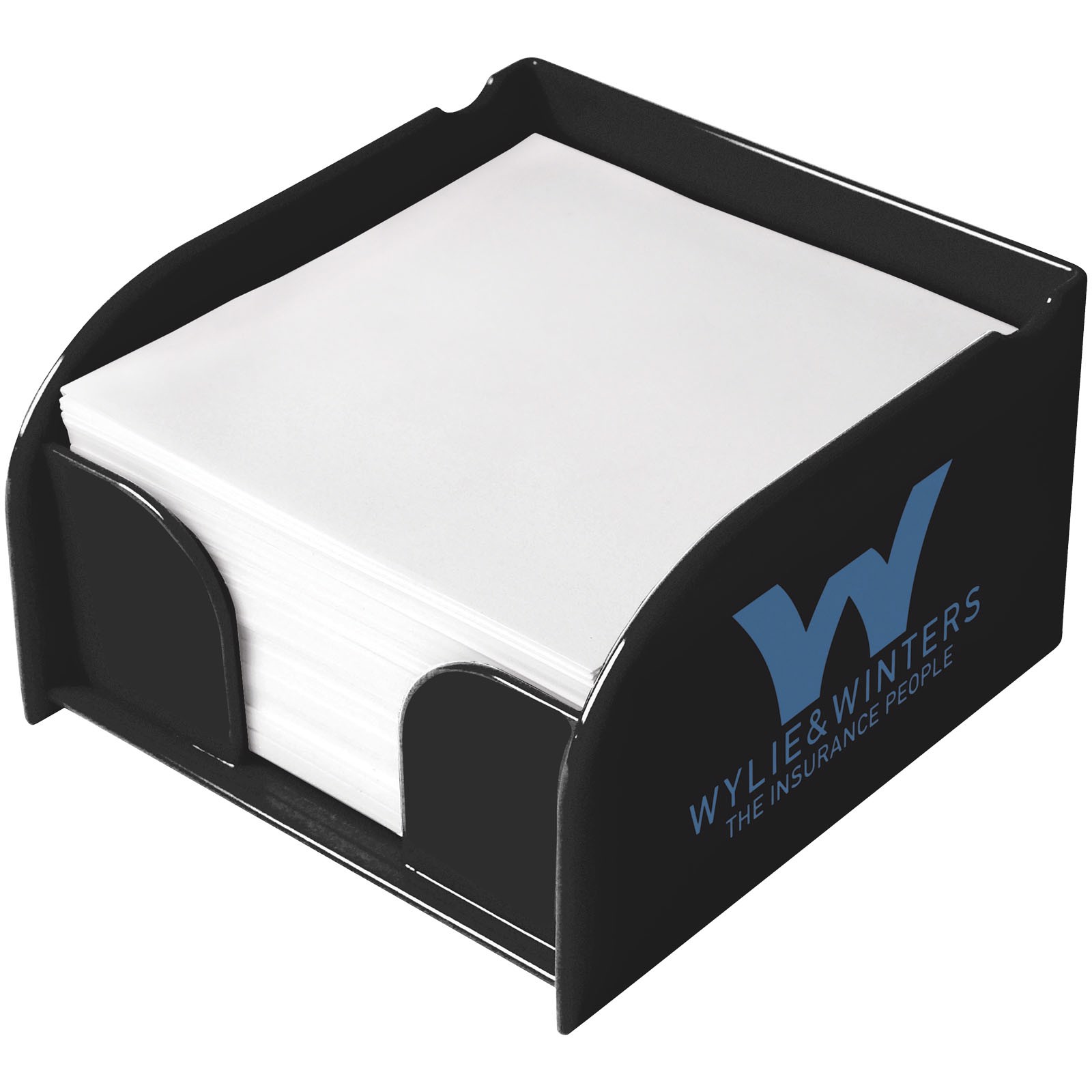 Vessel medium memo block and holder - Solid Black