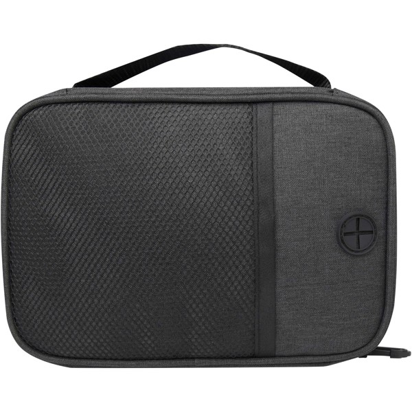 Pochette technique Ross en RPET certifié GRS de 1 L - Heather Charcoal