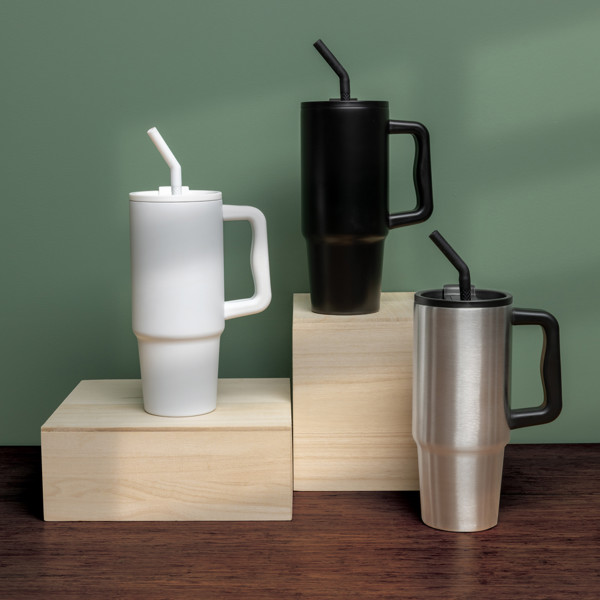 Kozarec Xd Collection 900 ml, reciklirano jeklo - Bela