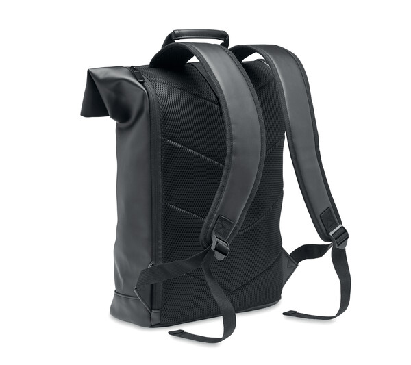 Sac à dos enroulable en PU Bai Roll - Noir