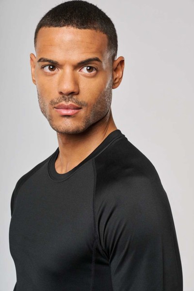 Adults' Long-Sleeved Base Layer Sports T-Shirt - White / L