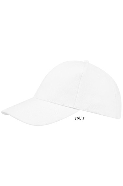 Sol's Buffalo - Six Panel Cap - White