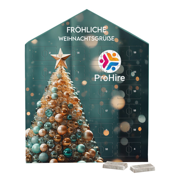 Mini bar advent calendar house , mini chocolate bars | 24 Alpine mini chocolate bars, 72 g