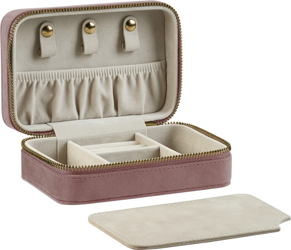 Velvet Travel Jewelry Case BagBase | BG 710 - Rose Quartz / onesize
