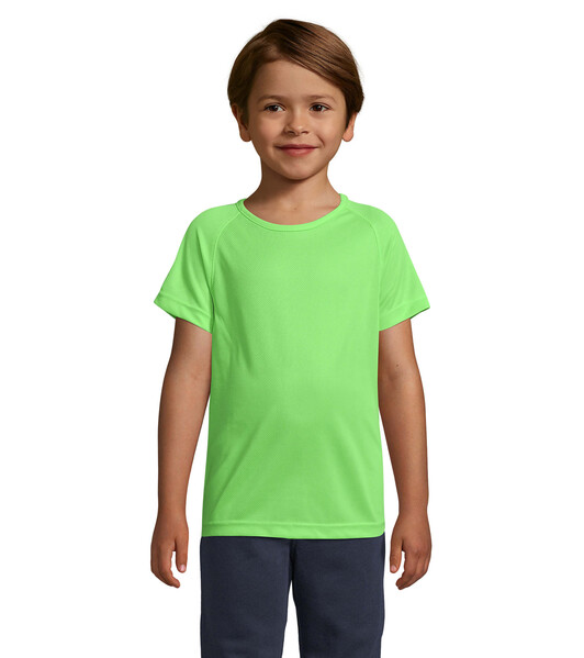 SPORTY T-SHIRT CRIANÇA 140g Sporty Kids - Verde FluoXXL