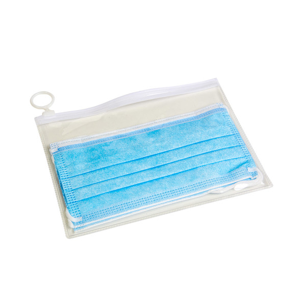 Pvc-Etui Für Chirurgische Masken (20461C) Und Kühlendes Sporttuch (18424)