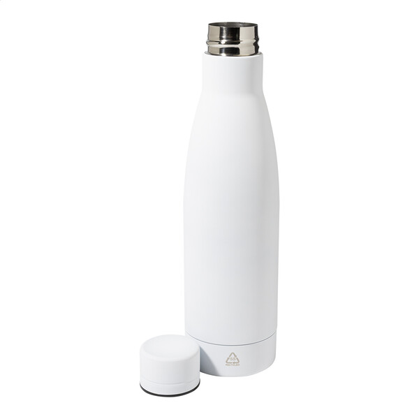 Recycled Stainless Steel Bottle Rubbar - White