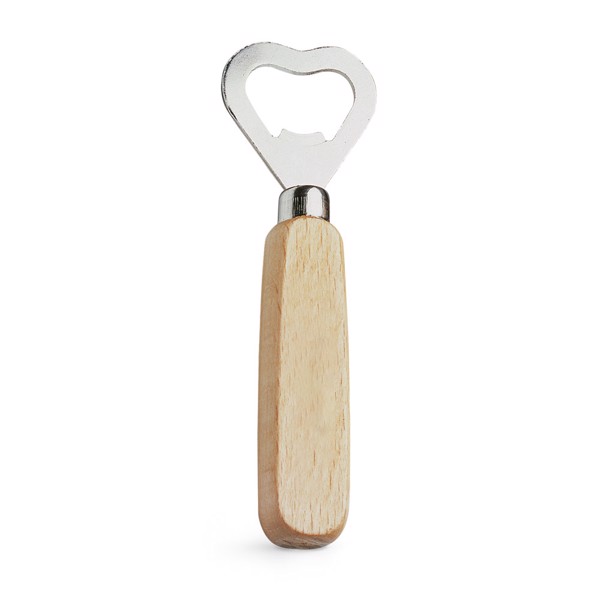 PS - HOLZ. Bottle opener in metal and wood