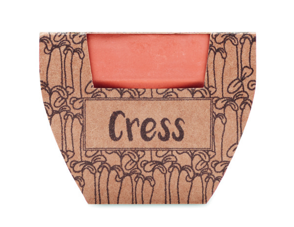 Cress Pot terracotta, soil tablet included