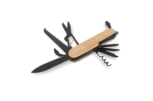 Multi-Tool-Bambus 9 Funktionen - Schwarz