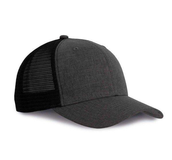 Urban Trucker Cap - 6 Panels - Silver Heather / Dark Grey