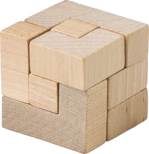 Puzzle de cubo de madeira Amber