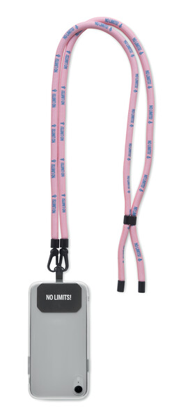 ⌀8mm full colour polyester crossbody cord phone holder - Full colour