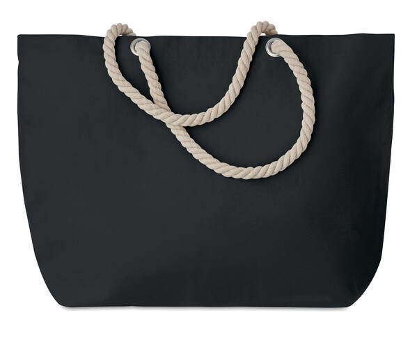 Sac de plage avec cordon Menorca - Noir