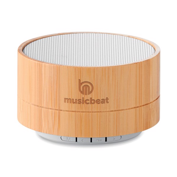 Sound Bamboo brezžični zvočnik, 3W izhod, 450mAh - Bela