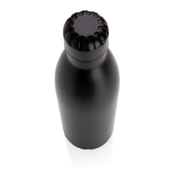 Solid colour vacuum stainless steel bottle 750ml - Black