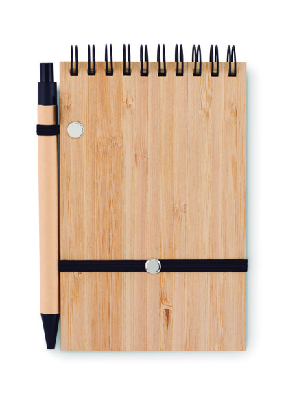 Set de bloc-notes A6 en bambou Sonorabam