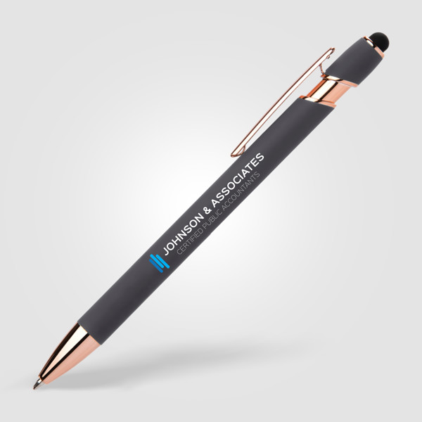 Lot de 100 Stylos Prince Softy Rose Gold avec Stylet- Goldstar/Goodpens