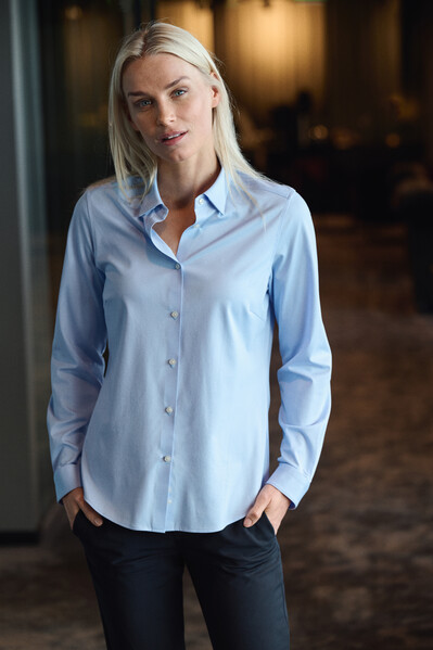 Indigo Bow 132 Woman Contemporary Fit White S