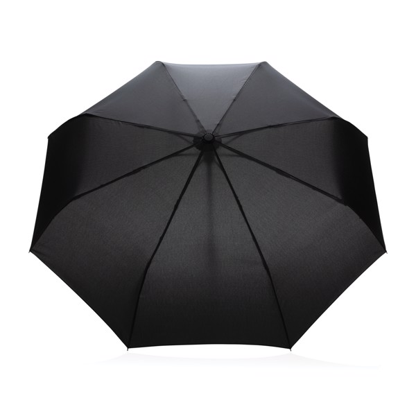 21" bambus auto-open/close deštník Impact ze 190T RPET AWARE - Černá
