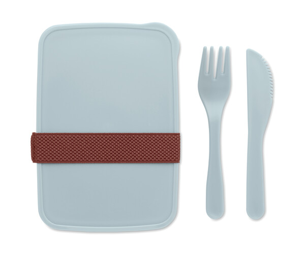 Lunchbox ze sztućcami Sunday - Baby Blue