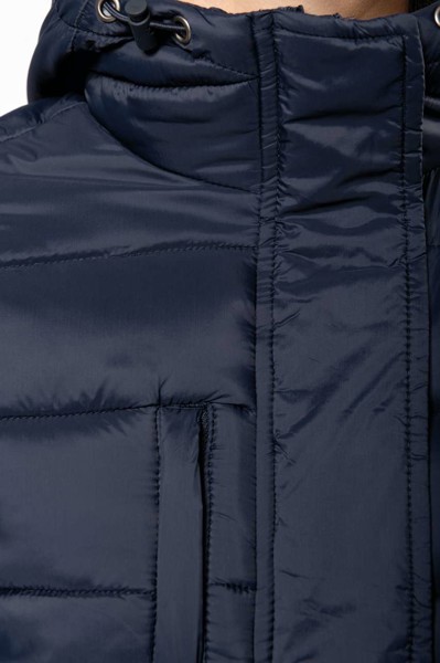 Ladies' Lightweight Hooded Padded Parka - Black / S