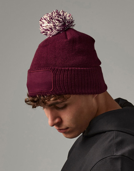Snowstar® Patch Beanie - Graphite Grey / Light Grey / ONE SIZE