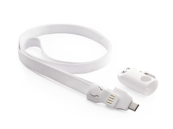 Charging USB lanyard 2in1