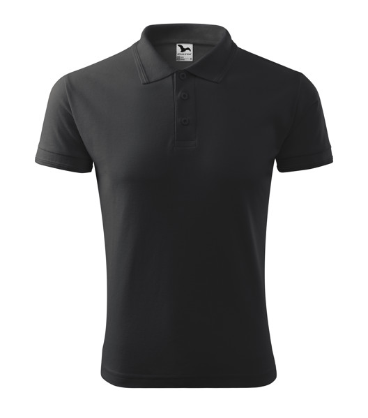 Polokošile Pánská Malfini® Pique Polo - Antracitový Melír / 2XL